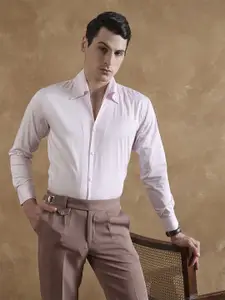 DENNISON Men Smart Fit Button-Down Collar Cotton Cooper Collar Formal Shirt