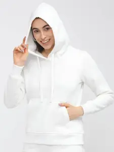 The Roadster Lifestyle Co. Women Antimicrobial Cotton Hooded Sweatshirt