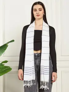 HANDICRAFT PALACE Women Striped Tasselled Scarf