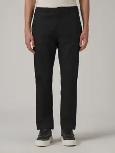 Banana Club Men Dark Black Cotton Trouser