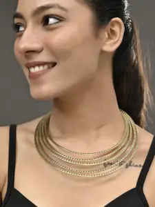 Silvermerc Designs Gold-Plated Choker Necklace