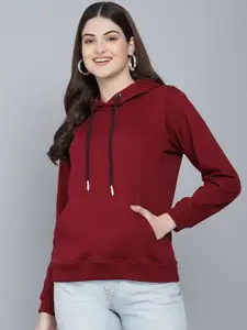 The Roadster Lifestyle Co Women Pure Cotton Hooded Sweatshirt