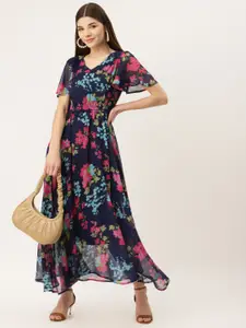 DressBerry Women Floral Print  Fit and Flare Dress