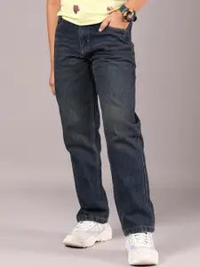 V-Mart Girls Regular Fit Mid-Rise Light Fade Jeans