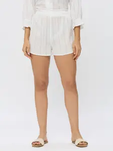 AMMARZO Women Mid-Rise Cotton Lounge Shorts