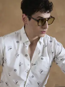 DENNISON Block Printed Casual Shirt