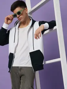 The Roadster Lifestyle Co. Men Colourblocked Hooded Sweatshirt
