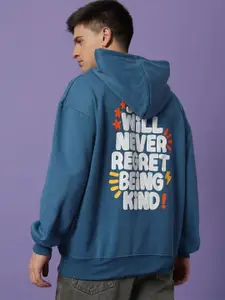 The Roadster Lifestyle Co. Men Printed Oversized Anti Odour Hoodie