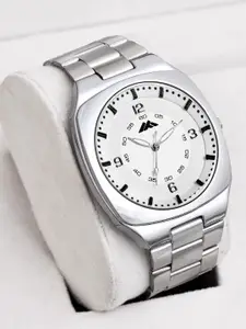 ON TIME OCTUS Men Brass Dial & Stainless Steel Bracelet Style Straps Analogue Watch MT-416