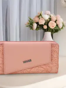 Mochi Women Floral Textured Zip Around Wallet