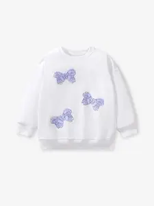 YK Girls Round Neck Sweatshirt