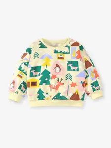 YK Girl Printed Sweatshirt