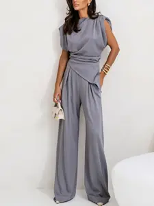 all about you Round Neck Top With Trousers Co-Ords