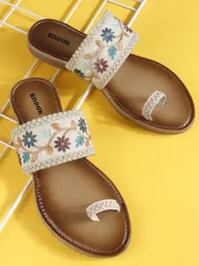 Anouk Women Embellished One Toe Flats