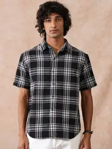 WROGN Men Comfort Tartan Checks Checked Casual Shirt