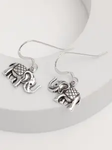 LeCalla Sterling Silver Rhodium-Plated Animal Shaped Studs