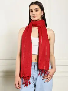 HANDICRAFT PALACE Women Self Design Zari Scarf