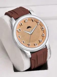 ON TIME OCTUS Men Brass Dial & Straps Analogue Watch MT-54