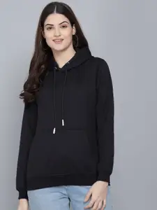 The Roadster Lifestyle Co. Women Pure Cotton Hooded Sweatshirt