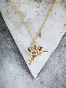 DressBerry Gold-Plated Zircon Studded Anklet