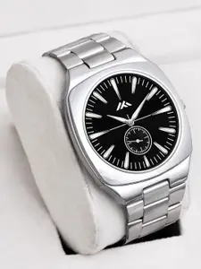 ON TIME OCTUS Men Brass Dial & Stainless Steel Bracelet Style Straps Analogue Watch MT-811