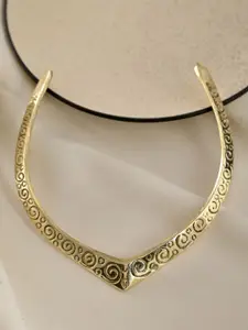 Silvermerc Designs Gold-Plated V-Shaped Necklace