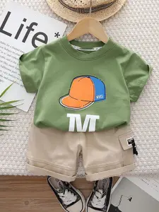 StyleCast x Revolte Boys Printed T-shirt with Shorts