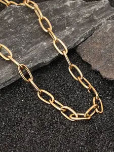 SOHI California Gold-Plated Collar Link Necklace