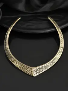 Silvermerc Designs Gold-Plated V-Shaped Necklace