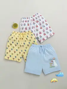 BUMZEE Boys Pack Of 3 Printed Regular Fit Shorts