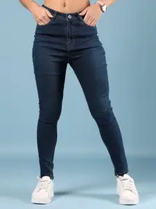 V-Mart Women Skinny Fit Mid-Rise Clean Look Denim Non Stretchable Denim Jeans