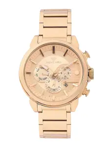 MONT NEO Men Textured Dial & Metal Straps Analogue Multi Function Watch 1058M-M3307