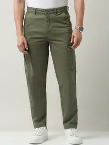 AD By Arvind Men Mid-Rise Relaxed Tapered Fit Cargos
