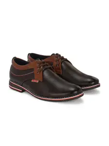 YOU LIKE Men Colourblocked Derbys