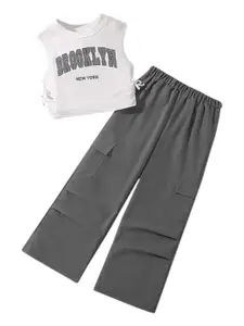 StyleCast x Revolte Girls Printed Top with Trousers