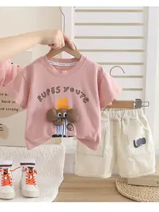 StyleCast x Revolte Boys Pure Cotton Printed T-shirt With Shorts