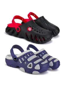 BERSACHE Boys Rubber Set of 2 Clogs