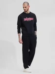 Snitch Men Printed Round Neck Sweatshirt