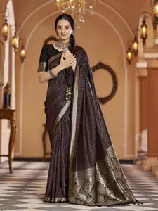 elora Striped Zari Kanjeevaram Saree
