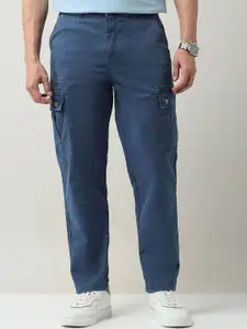 AD By Arvind Men Mid-Rise Relaxed Tapered Fit Cargos