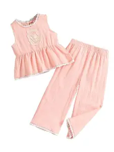 StyleCast x Revolte Girls Sleeveless Round Neck Top With Trousers