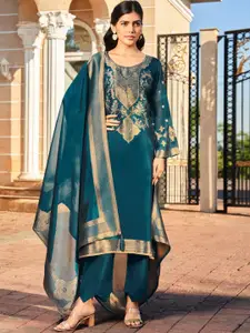 Stylee LIFESTYLE Embellished Pure Silk Unstitched Dress Material