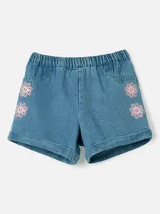Juniors by Babyshop Girls Cotton Regular Fit Denim Shorts