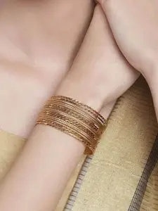 Anouk Set Of 16 Gold-Plated Bangles