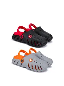 BERSACHE Boys Pack Of 2 Clogs Flip-Flops