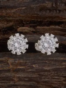 Kushal's Fashion Jewellery Embellished Bridal Gold-Plated Cubic Zirconia Ring Nosepin