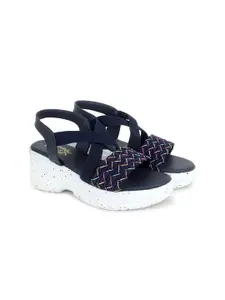 H.M. LADIES FOOTWEAR Women Woven Design Wedge Sandals