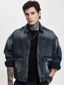 Snitch Men Washed Denim Jacket