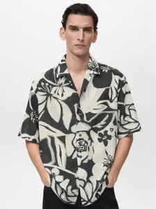 MANGO MAN Floral Printed Casual Shirt