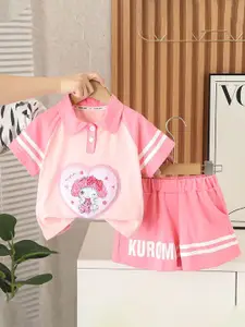 StyleCast x Revolte Girls Printed T-shirt with Shorts